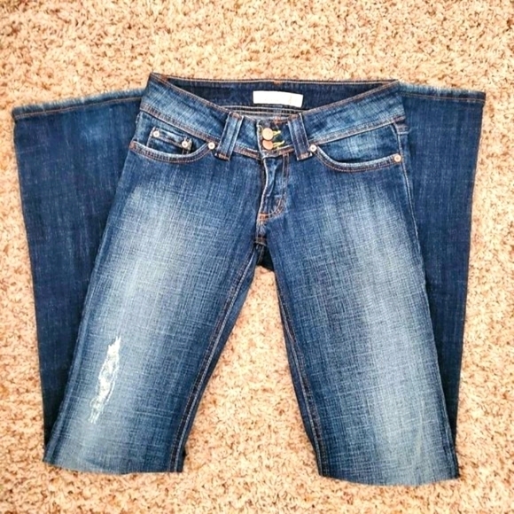 Flying Monkey | Studded Pocket Bootcut Jean - Picture 1 of 6